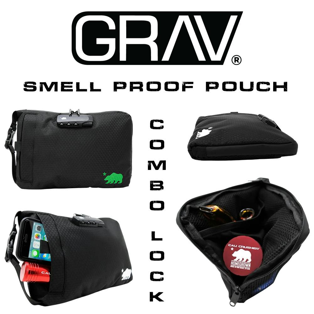 GRAV - Smell Proof Pouch w/Combo Lock | GRAV - Stash Bag