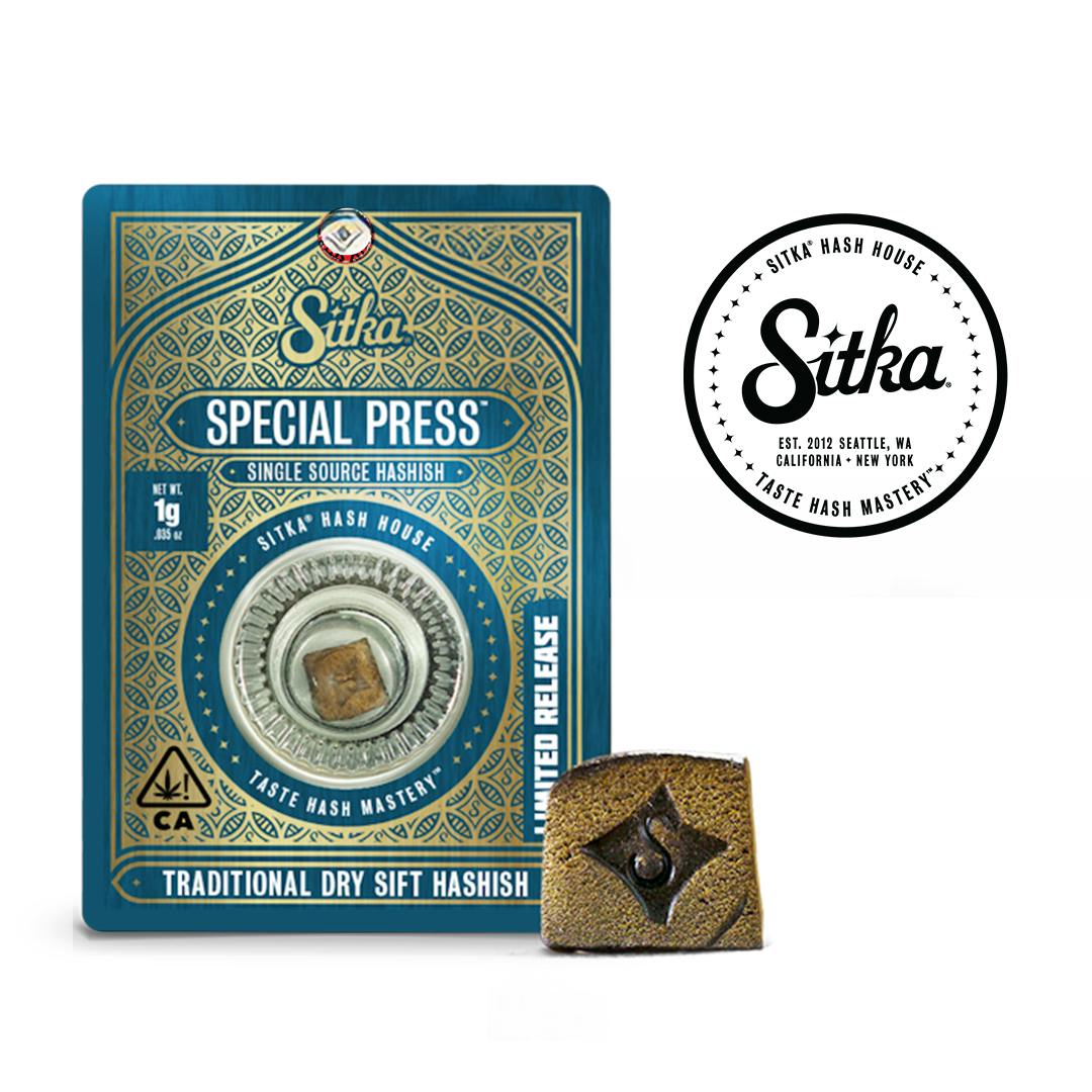Strawberry Cough - Dry Sift Hash Cake | Sitka - Dry Sift Hashish