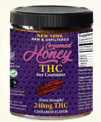 BEEZY BEEZ | THC INFUSED HONEY | EXTRA STRENGTH CINNAMON FLAVOR | 240MG