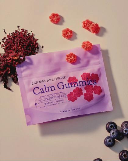 REFORM BOTANICALS | CALM GUMMIES | BLUEBERRY HIBISCUS | 30mg CBD 1mg THC