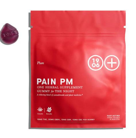 1906 | RELIEF PM | PLANT BASED GUMMIES | 4PK 100MG