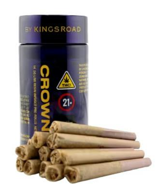 KINGS ROAD | CROWNS | GELONADE SOAP x LEMON KUSH | LIVE RESIN INFUSED PRE-ROLLS | 7G(14PK)