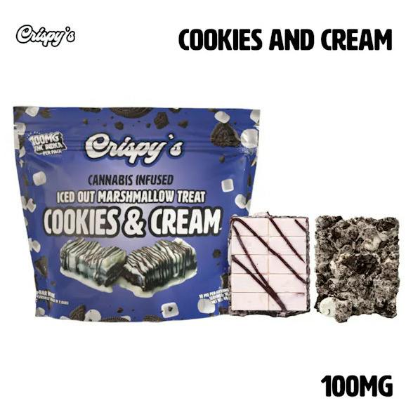 CRISPY'S | COOKIES & CREAM | ICED OUT MARSHMALLOW TREAT | 100MG