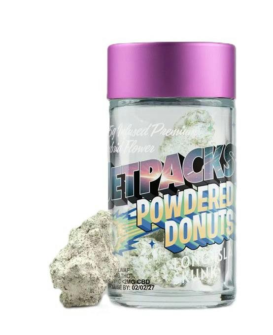 JETPACKS | POWDERED DONUTS | LONG ISLAND SKUNK | INFUSED FLOWER | 3.5G
