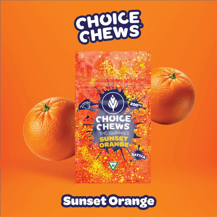 Choice Chews - Sunset Orange | 200mg | Sativa