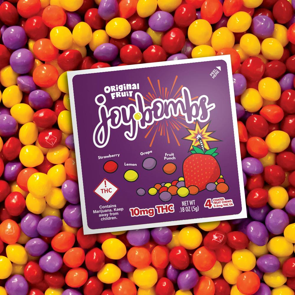 JOYBOMBS FRUIT CHEWS 100MG ORIGINAL FLAVORS 40-PACK