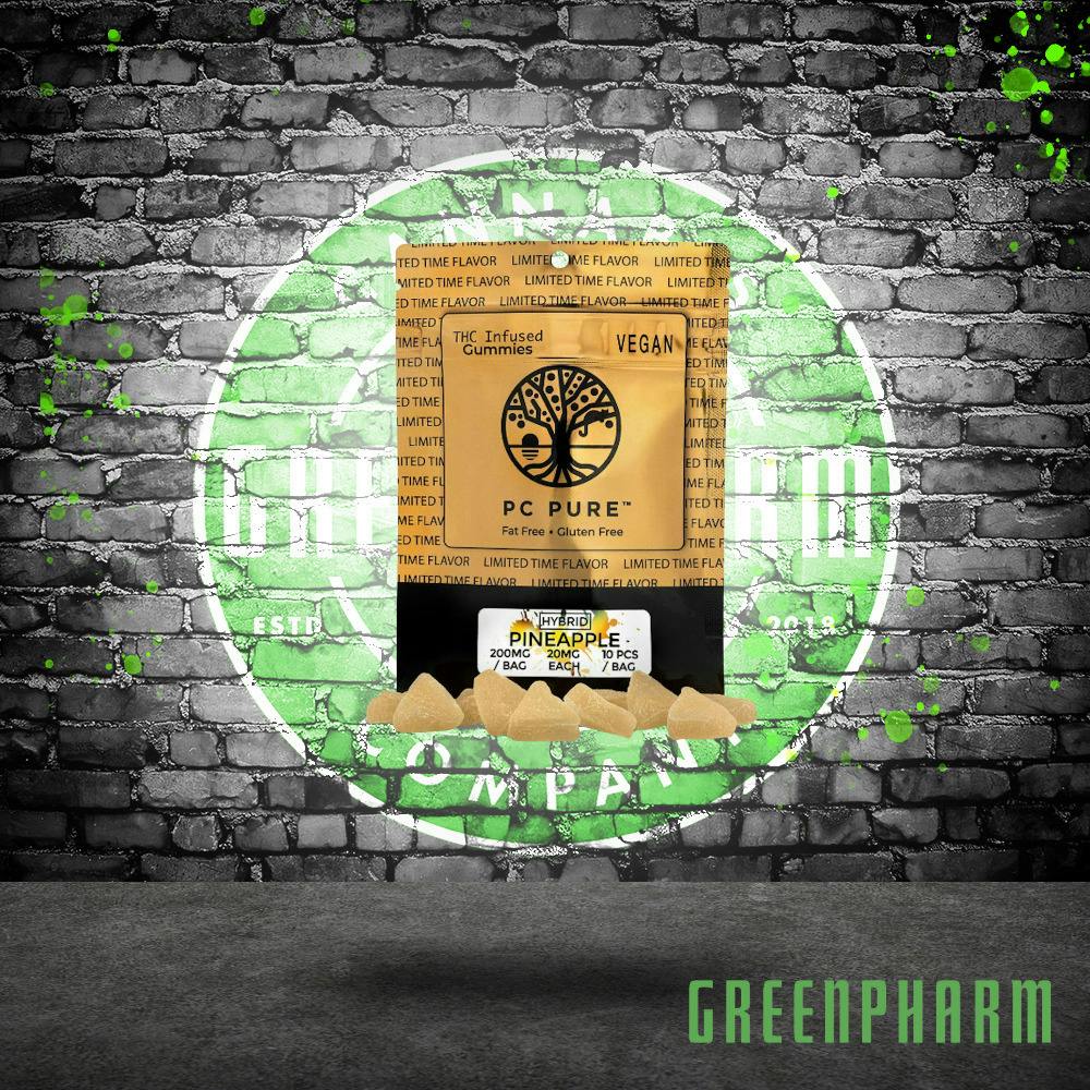 PC Pure Pineapple Gummies