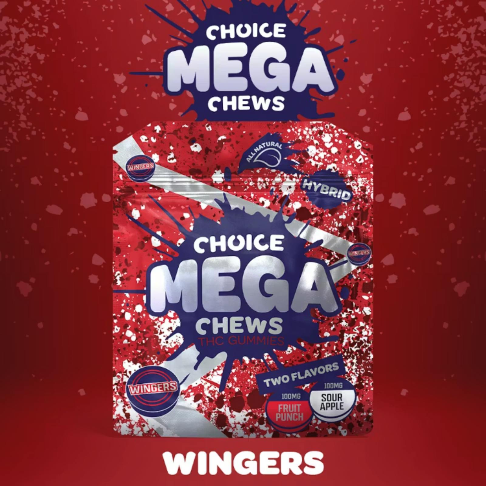 Choice | Mega Chews | 200MG Gummies | Pucker Punch