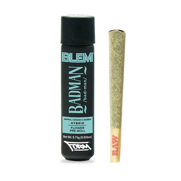 BLEM - INDOOR PREROLL - BADMAN - 0.75G