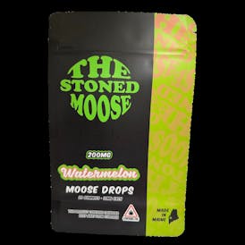 Moose Drops Watermelon SATIVA Gummies 200mg/10mg each