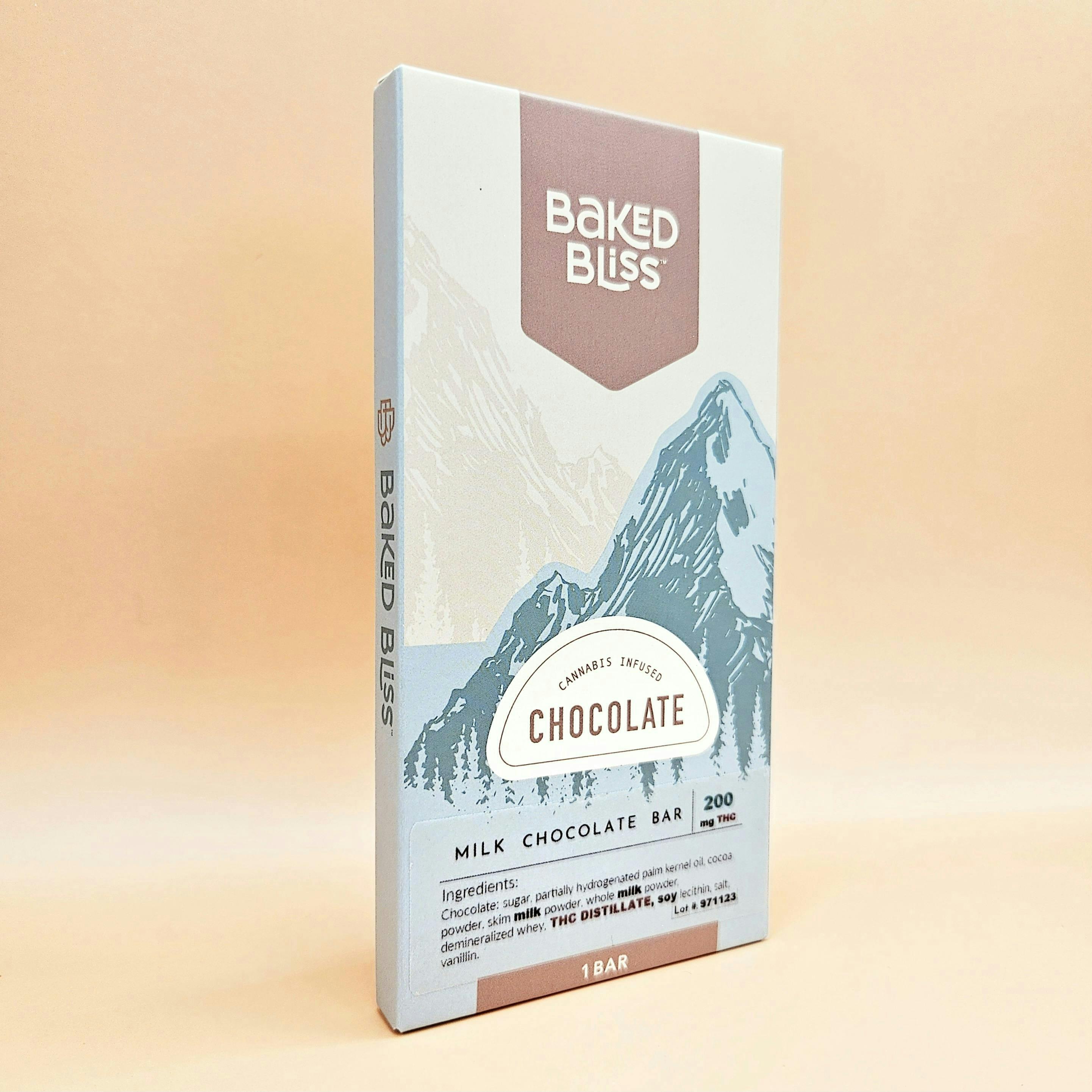 Baked Bliss 500mg Chocolate Bars Assorted