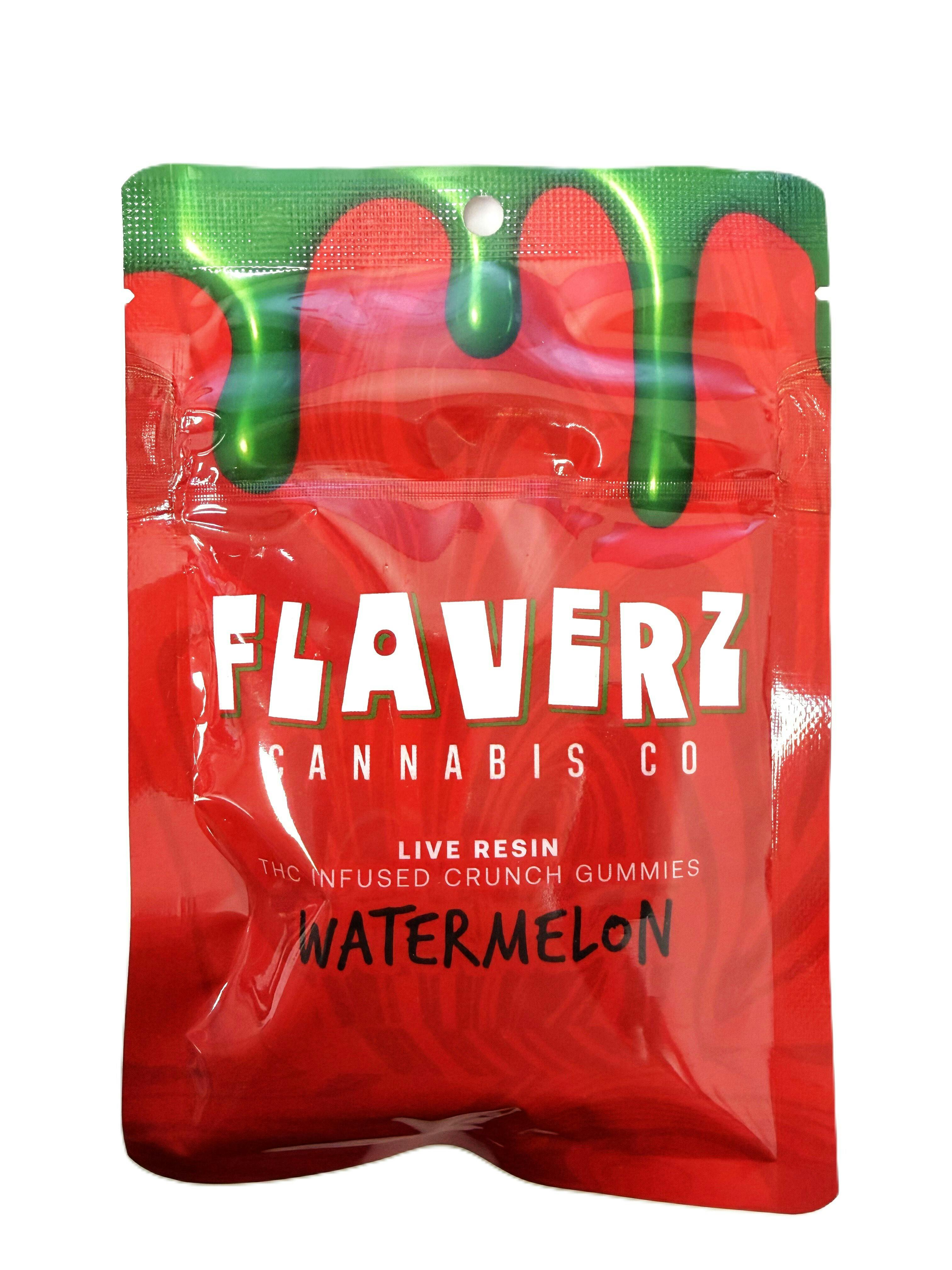 Flaverz | 200MG Live Resin Nerdz Gummies | Watermelon Crunch