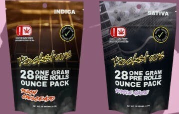 Rockstars - 28g Pre Roll Pack - Pineapple Express