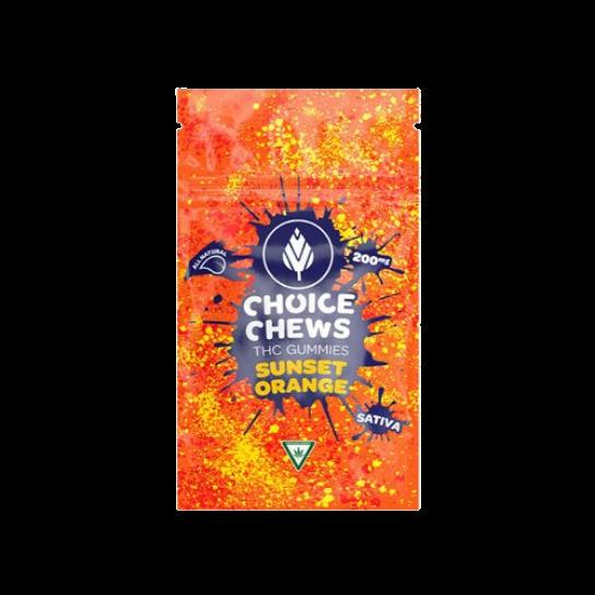200mg Sunset Orange Sativa Gummies - Choice Chews