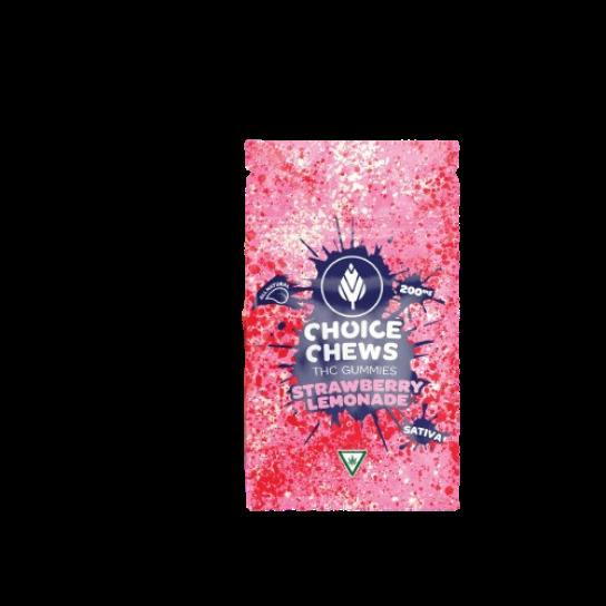 200mg Strawberry Lemonade Sativa Gummies - Choice Chews