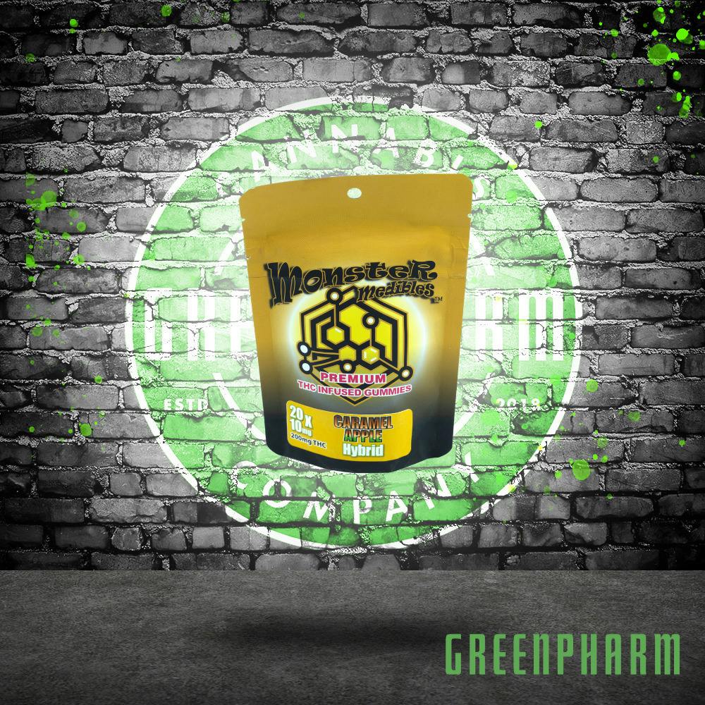 Monster Medibles | 200MG Gummies | Caramel Apple