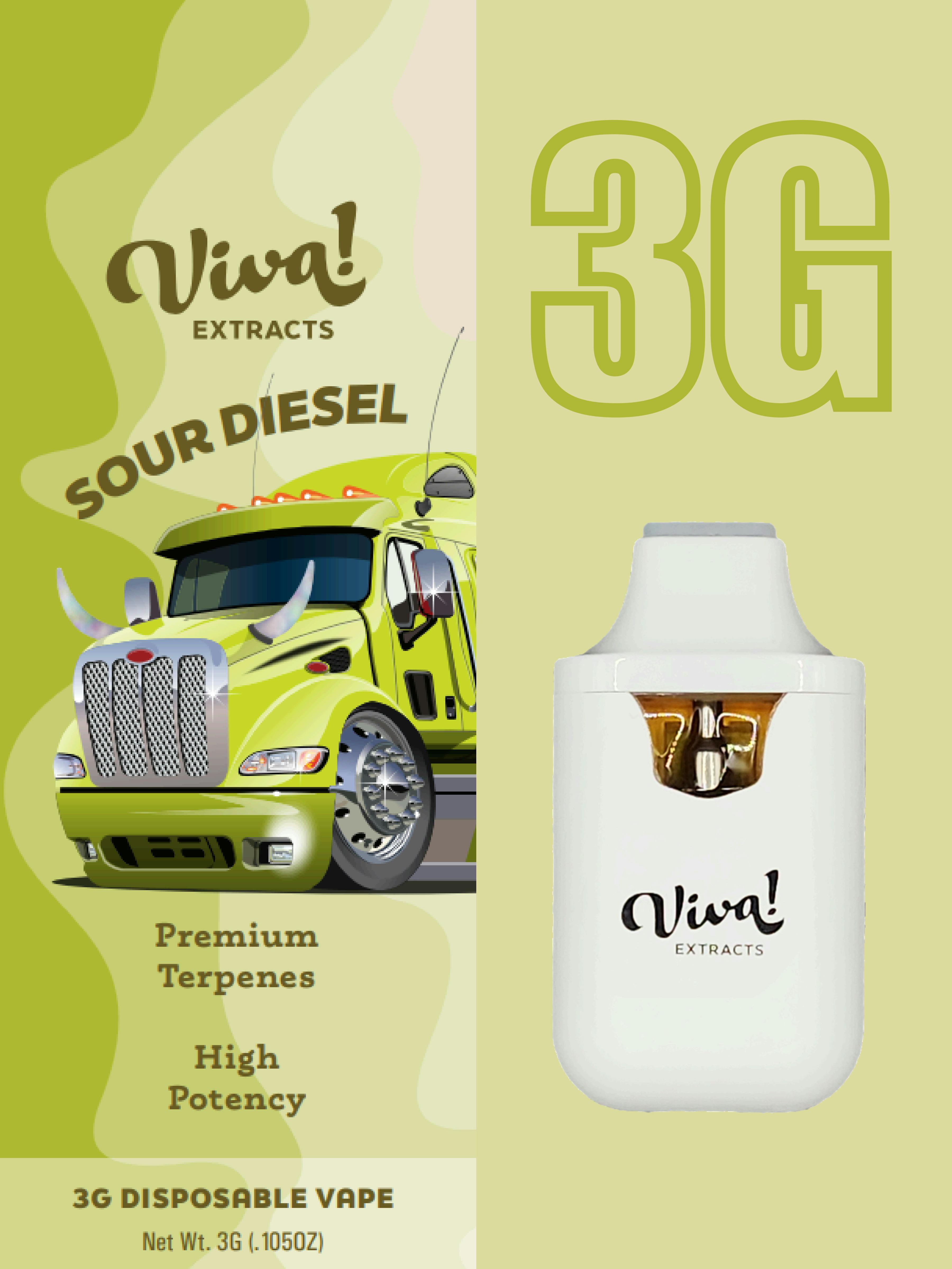 Viva | 3G Disposable | Sour Diesel