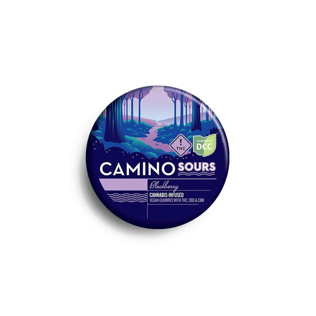 Camino Sours 1:1:1 Blackberry Dream Gummies CBD:CBN | 100mg | 10pk