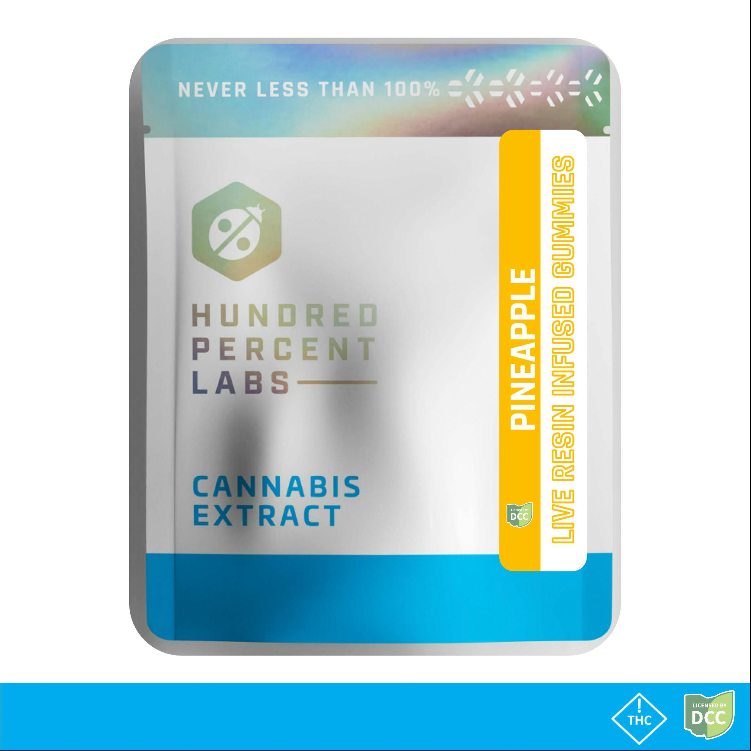 Pineapple Live Resin Gummies | 63mg | 6pk | Hybrid at Culture of Akron
