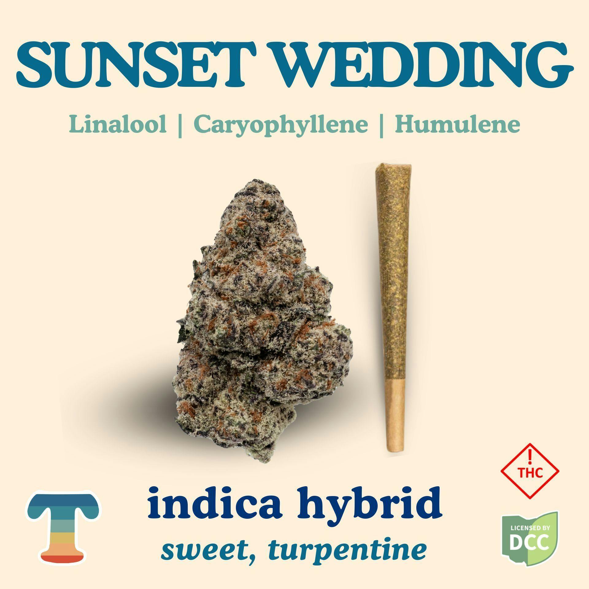 Sunset Wedding Pre Roll | 1g | Indica at Culture of Akron