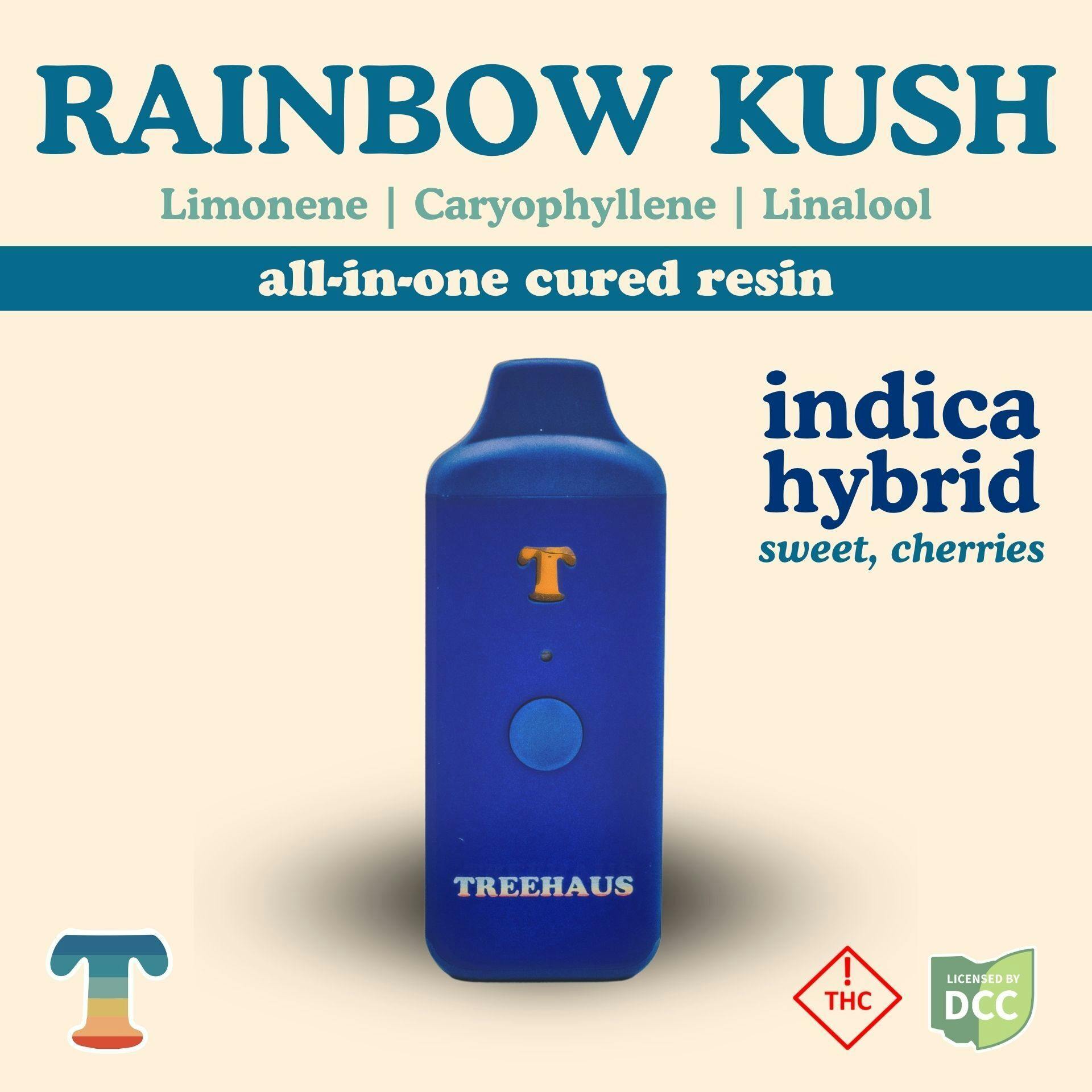 Rainbow Kush Cured Resin Disposable | 1g | Indica
