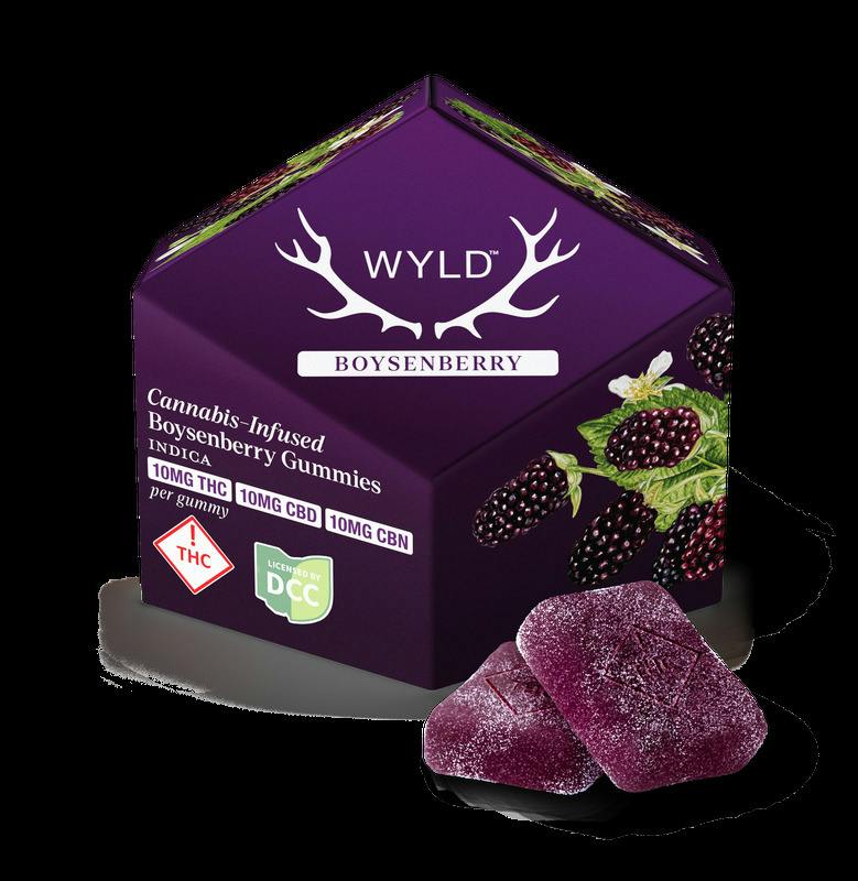 Boysenberry 1:1:1: THC:CBN:CBD Gummy | 100mg | 10pk | Indica