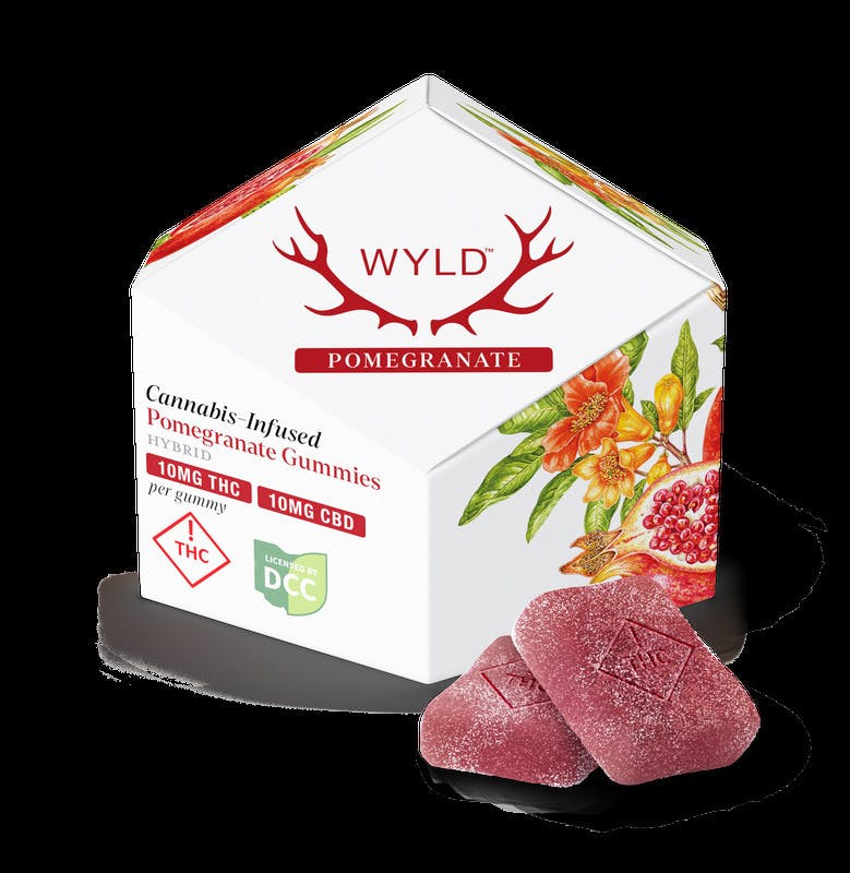 Pomegranate 1:1 CBD Gummy | 100mg | 10pk | Hybrid at Culture of Akron