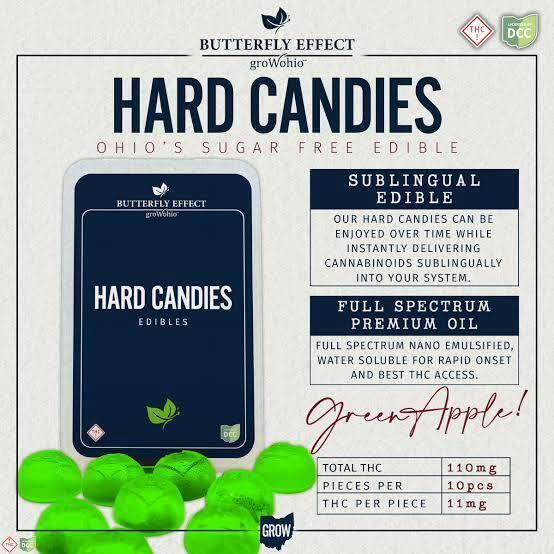 Hard Candies Green Apple | 100mg | 10pk | Hybrid