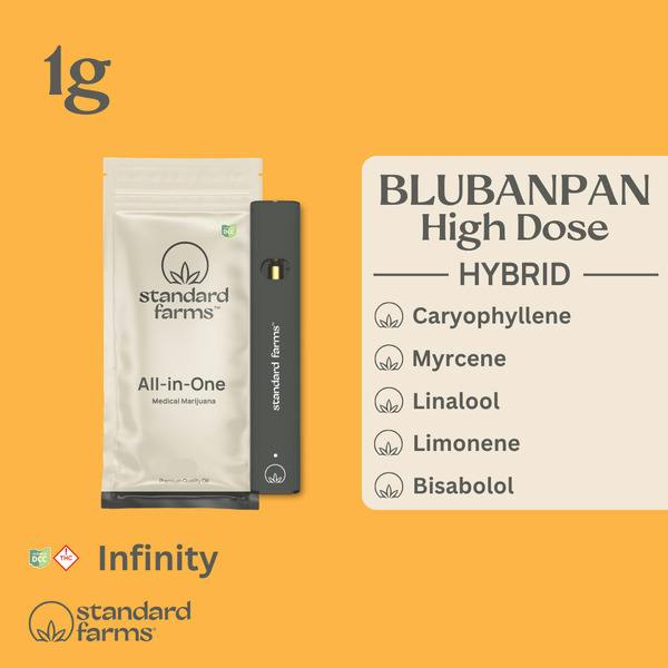 BluBanPan High Dose Distillate Disposable | 1g | Hybrid