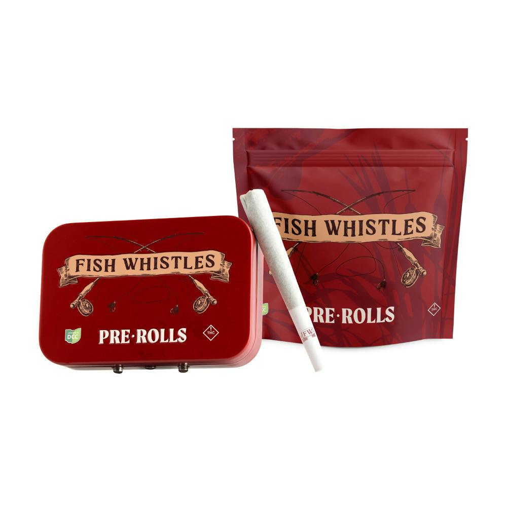 Fish Whistles - 1.7g Preroll 5 PK - Strawberry Bomber [ I ]