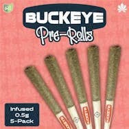 Buckeye Relief - 2.5G Infused Preroll 5PK - Apple Snacks [ H ]