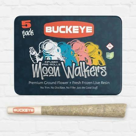 Buckeye Relief - 2.5G Live Resin Infused Prerolls 5PK -Dosi [ I ]