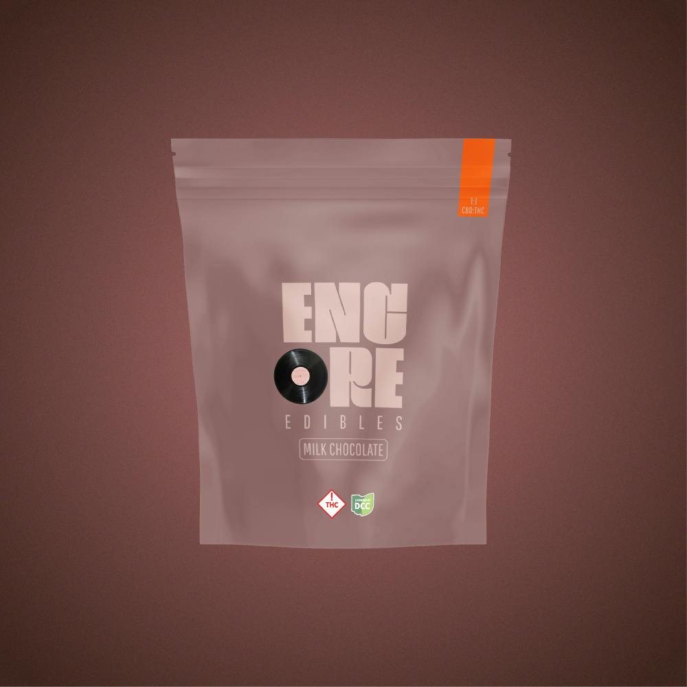 Encore Edibles - 100MG Chocolate 10PK - Dark Chocolate 1:1 Harmony [ H ]