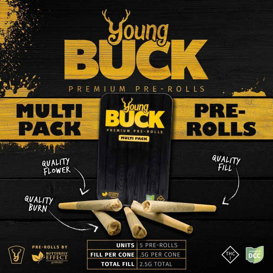 Young Buck - 2.5G Multi Pack Preroll - BLJK [ S ]