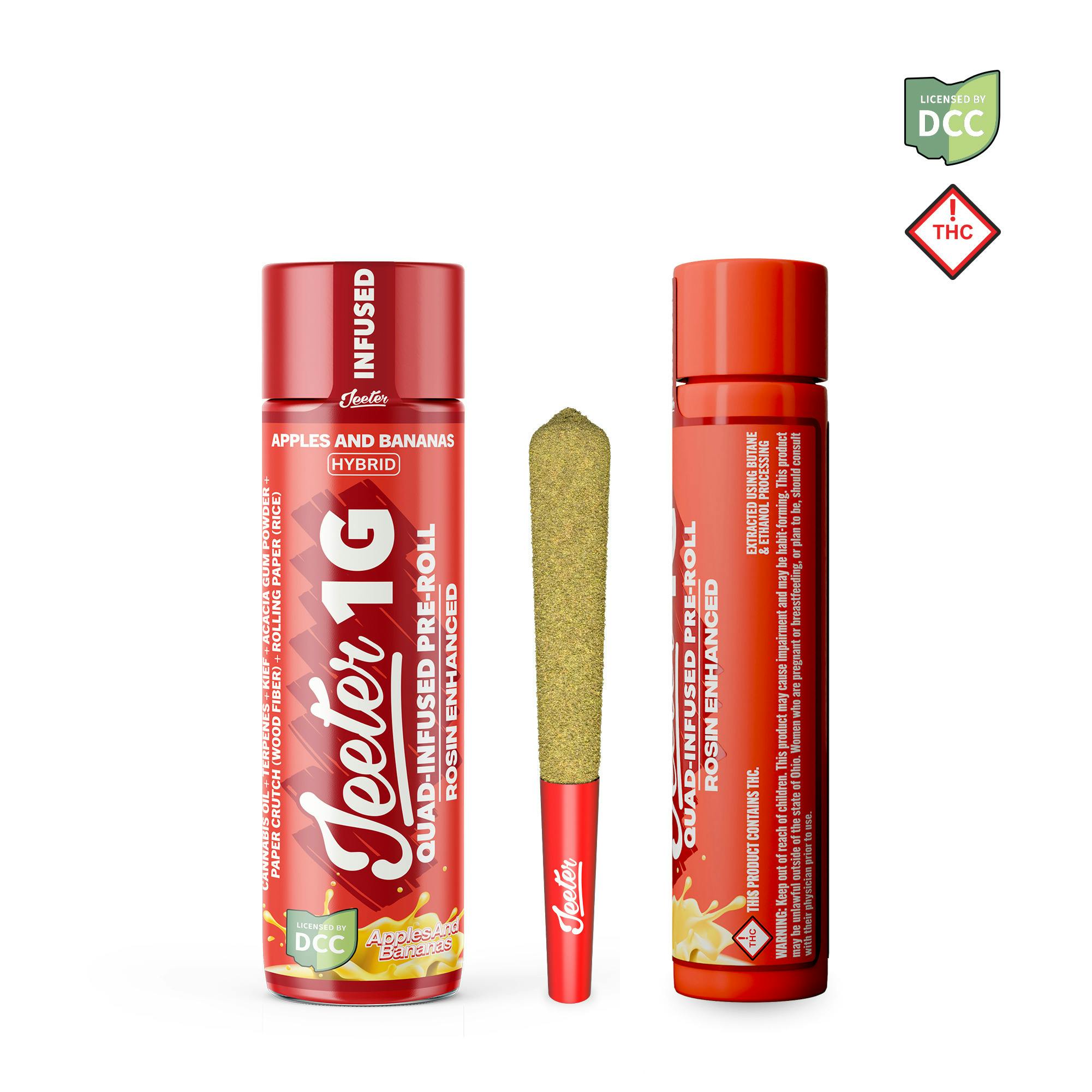 Jeeter - 1G Infused Preroll - Apples and Bananas [H]