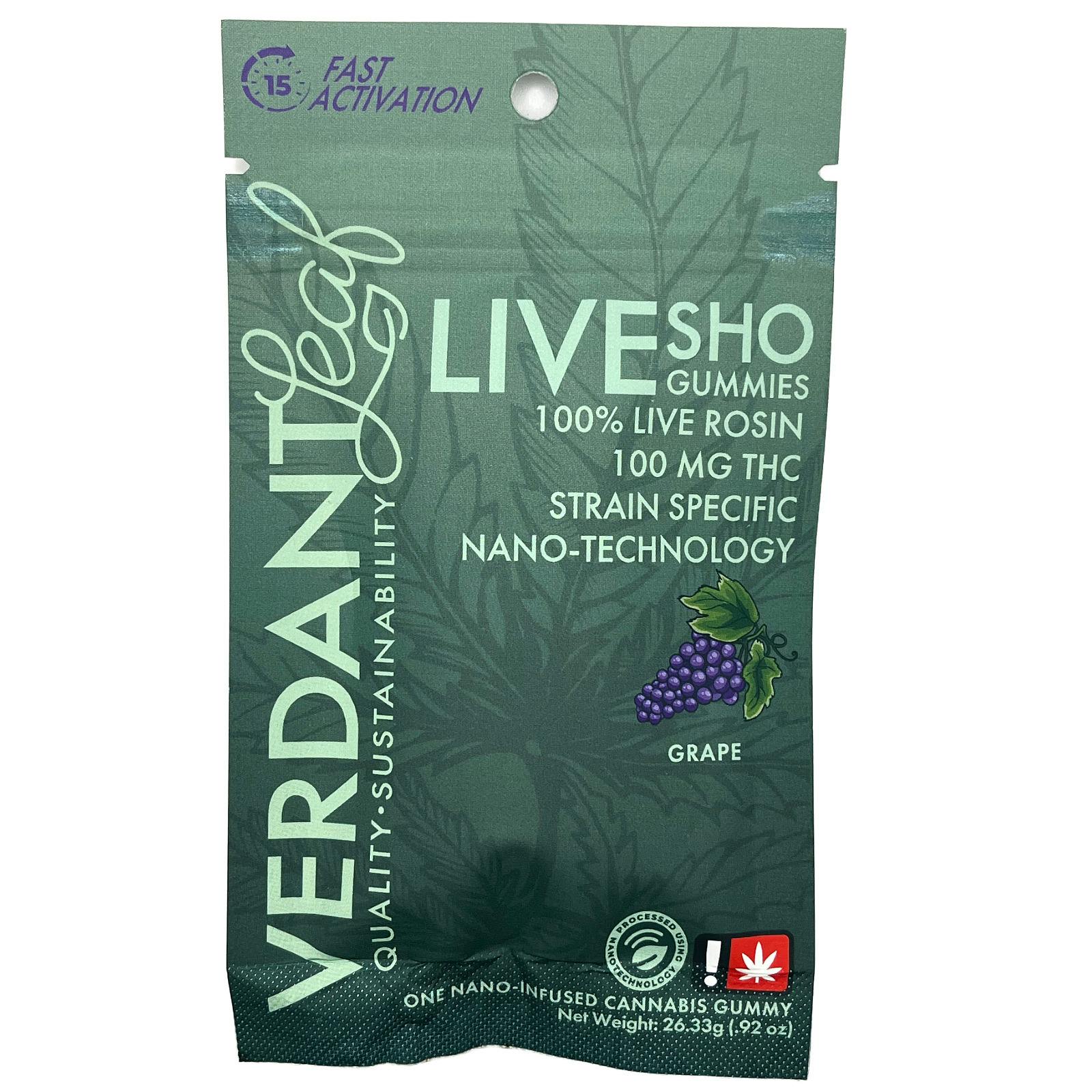 Verdant- Grape LRO Gummy at Elevation 2150 Dispensary
