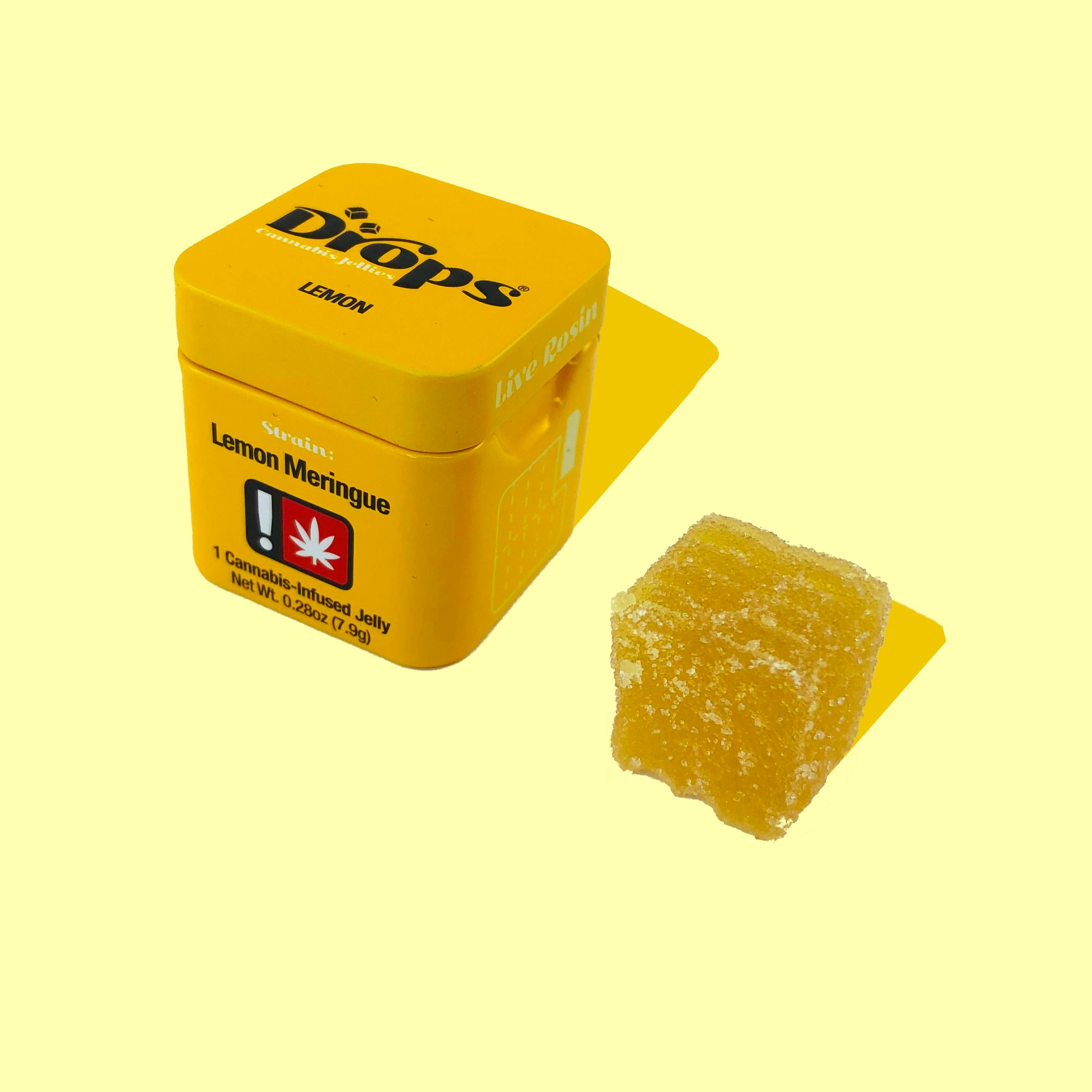 DROPS Live Rosin Jellies Singles Lemon 100mg - Singles