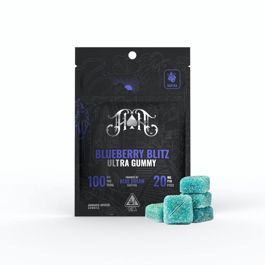 Heavy Hitters Ultra Gummies Sativa Blueberry Blitz 100mg