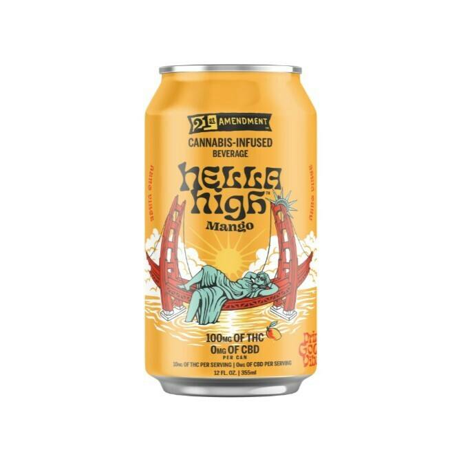 21st amendment - Hella High Mango (100mg) - 355 g