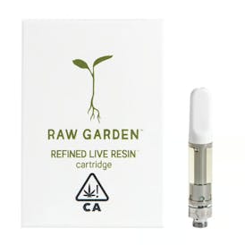RAW Garden; Refined Live Resin 1g Cart - Garlic Cookies (I)