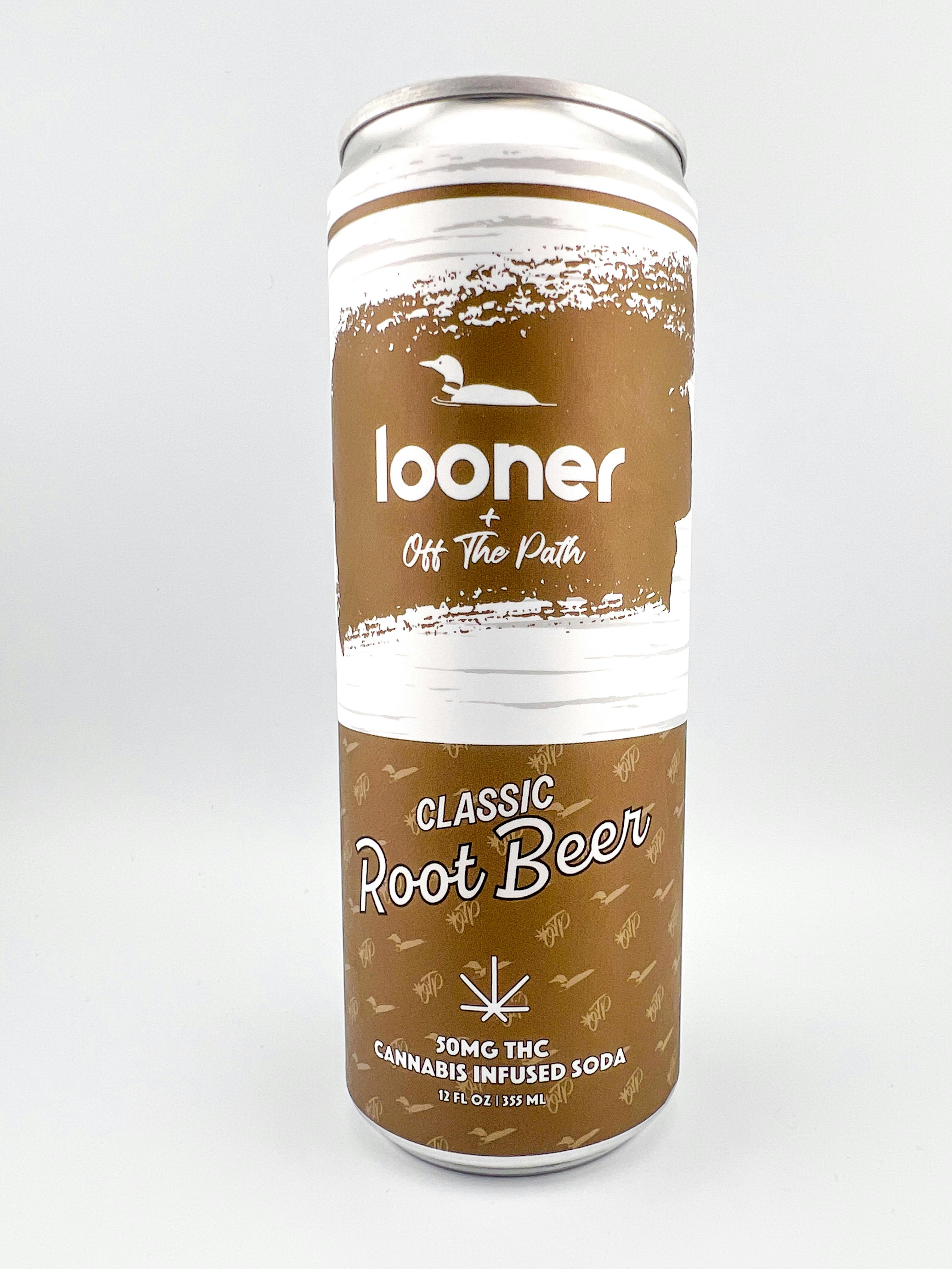 Off The Path x Looner | Classic Root Beer Soda | 50mg THC | 12oz by Off The Path Cannabis