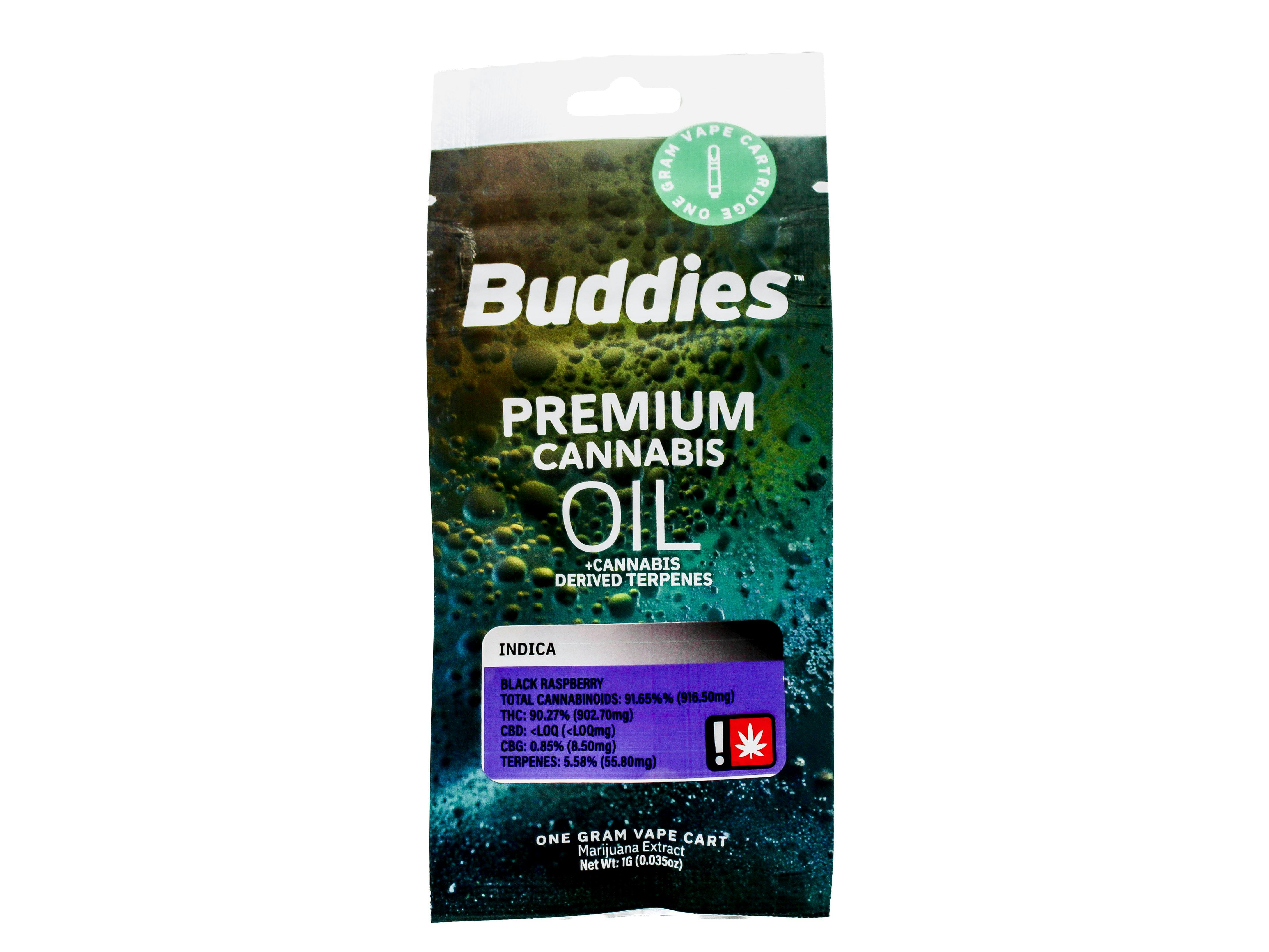 BUD Black Raspberry: BUD Black Raspberry Distillate Cart 1g 48619 A54.1|AOF