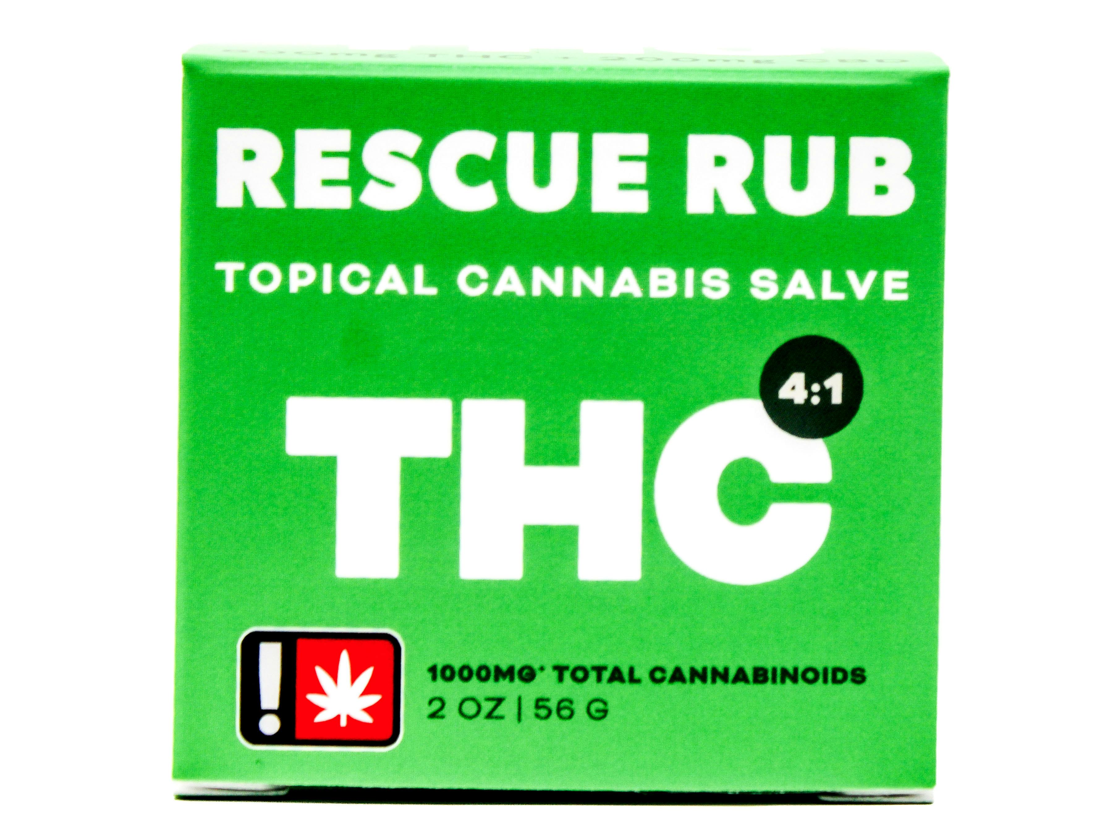 EFC THC Rescue Rub 4:1 Salve 1000mg 48575 F47|I42