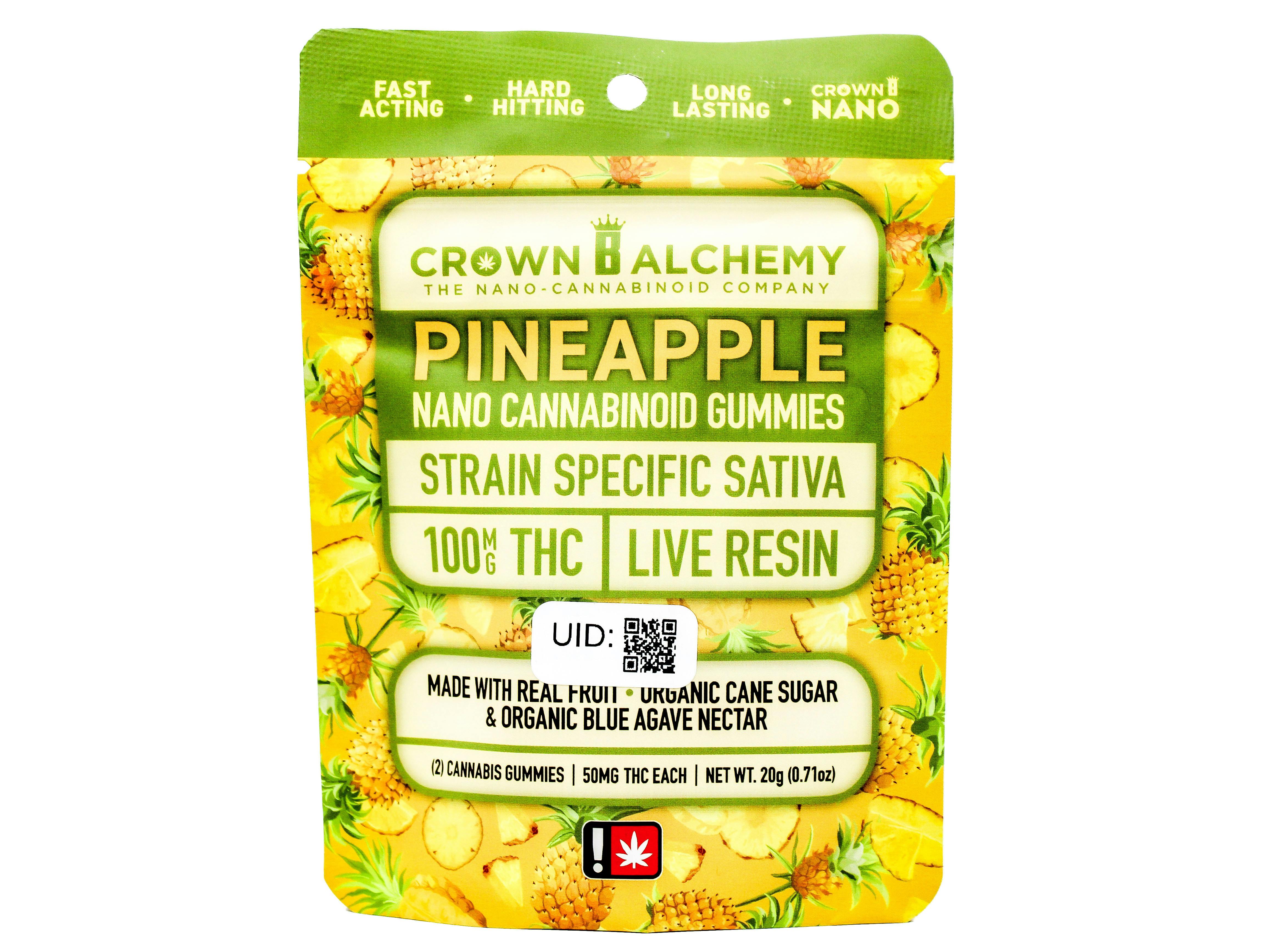 CBA Pineapple Live Resin Hybrid Gummy 2pk 100mg 49434 G26|AOF