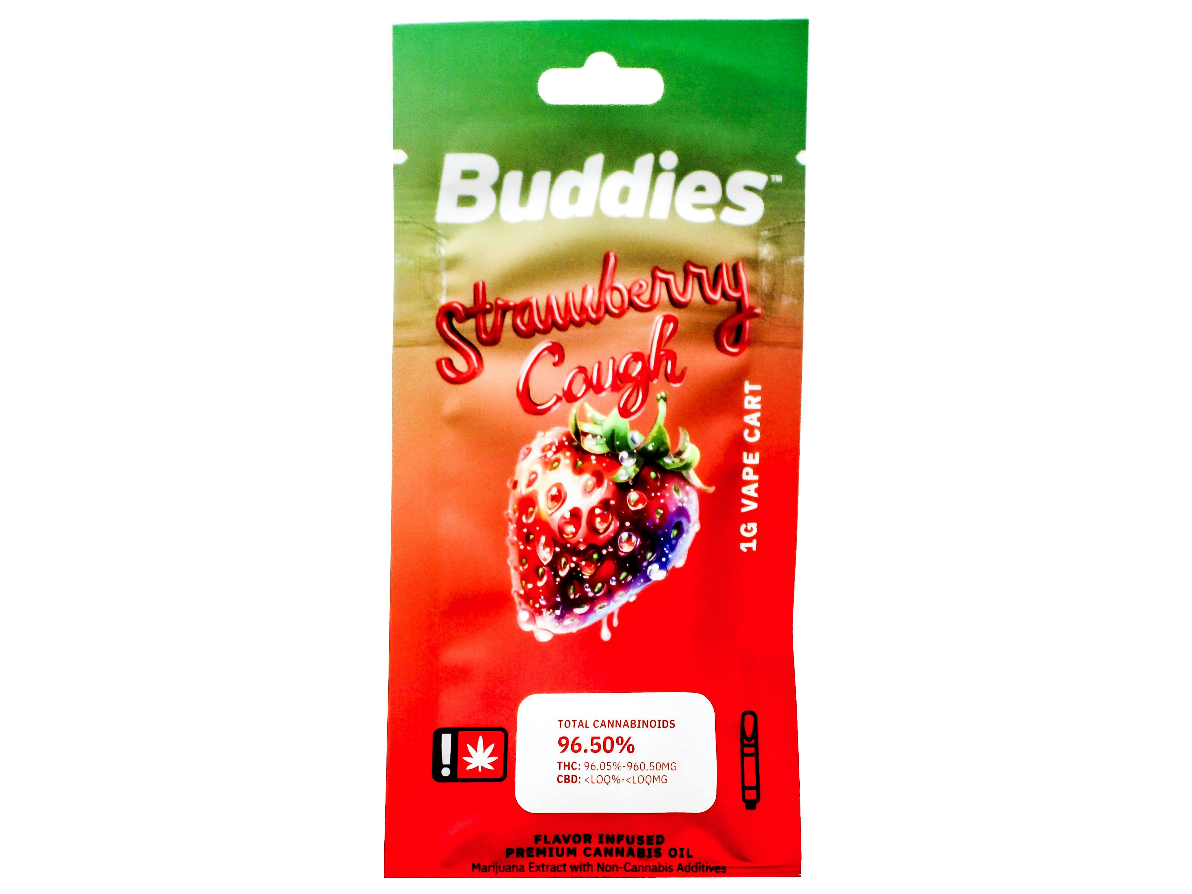 BUD Strawberry Cough: BUD Strawberry Cough Distillate Cart 1g 48750 A29.2|AOF