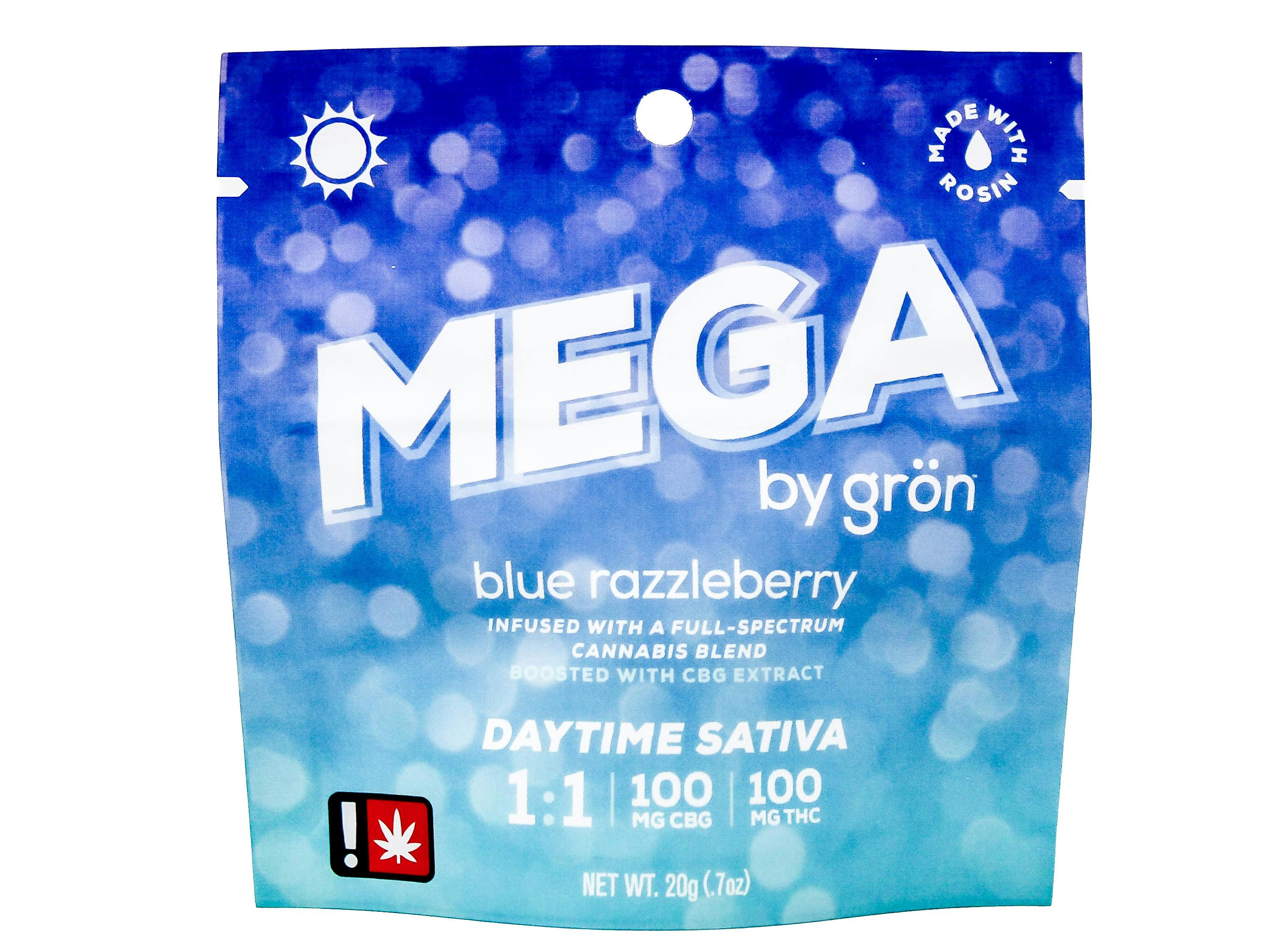 GRN Blue Razzleberry 1:1 CBG Sativa Mega Pearl 200mg 35818 E32|AOF