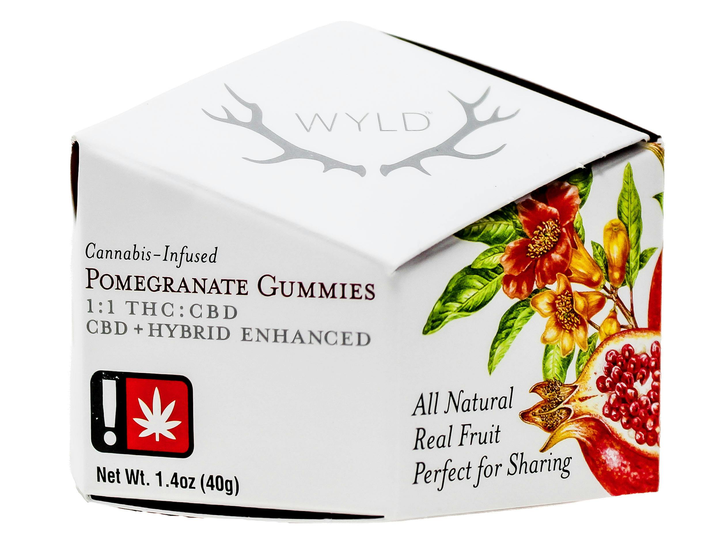 NWC Pomegranate 1:1: NWC Pomegranate 1:1 Hybrid Gummy 10pk 200mg 35851 H13|AOF