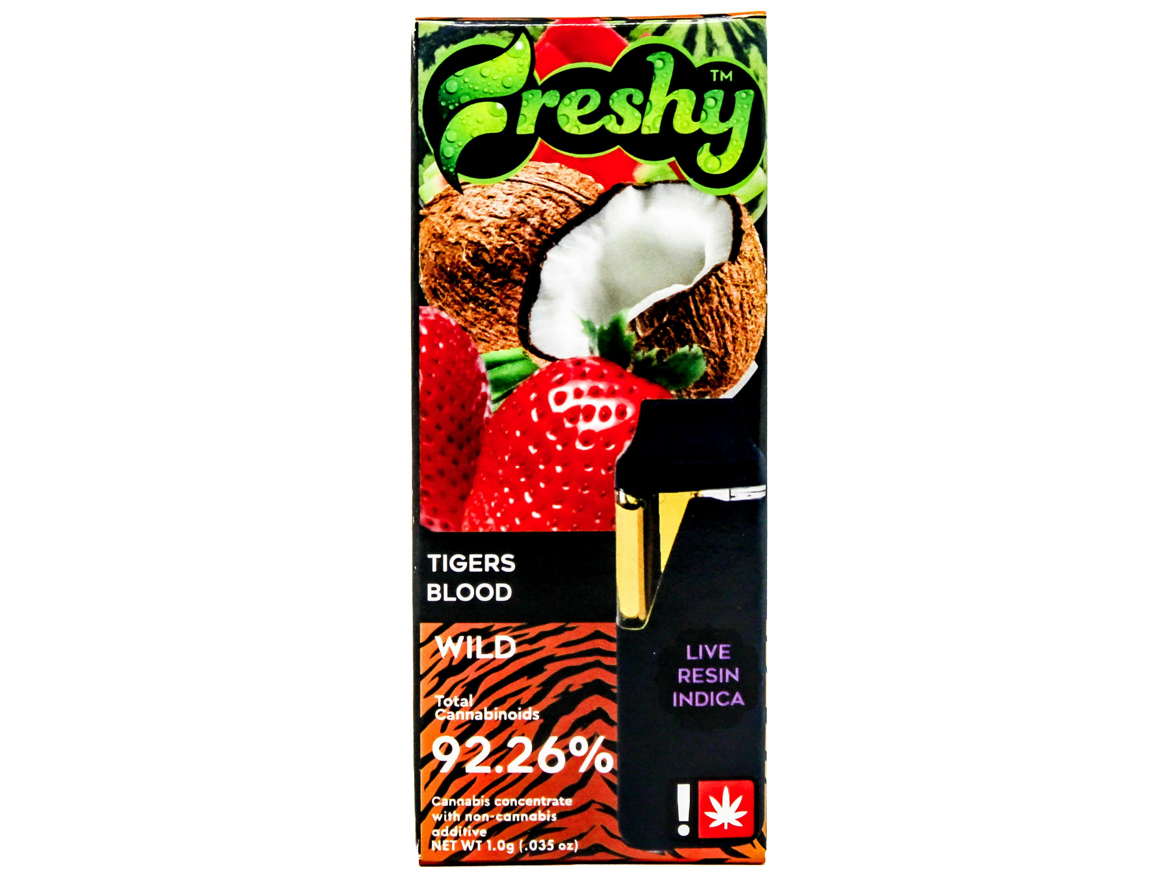 ENJ Tigers Blood: ENJ Tigers Blood Disposable Live Resin Cart 1g 48955 A35.3|AOF