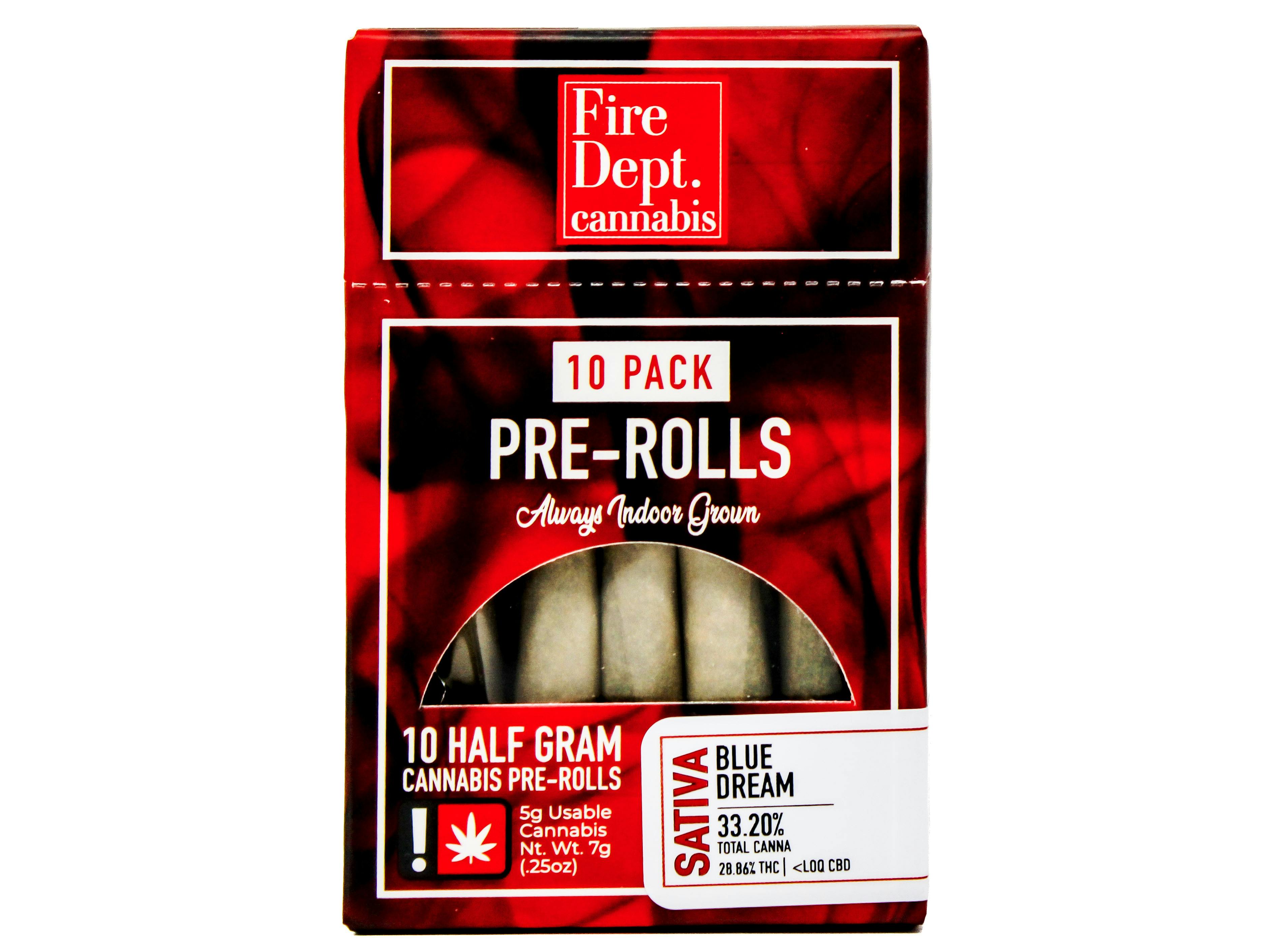 FDC Blue Dream 10pk Preroll 5g 41329 A7.3|G27