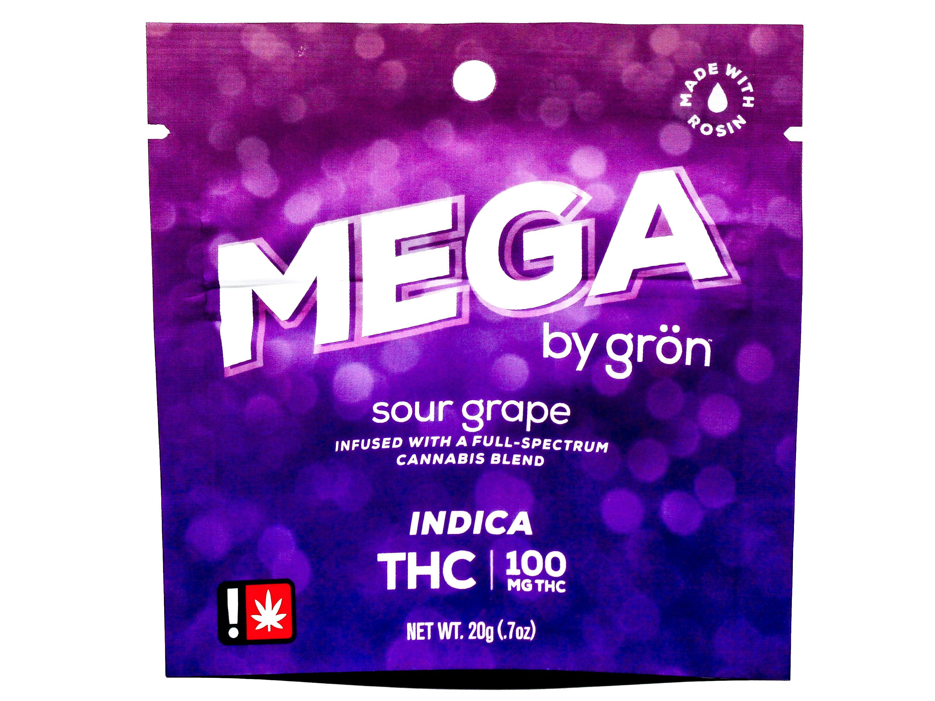GRN Sour Grape Indica Mega Pearl 100mg 44638 F25|AOF